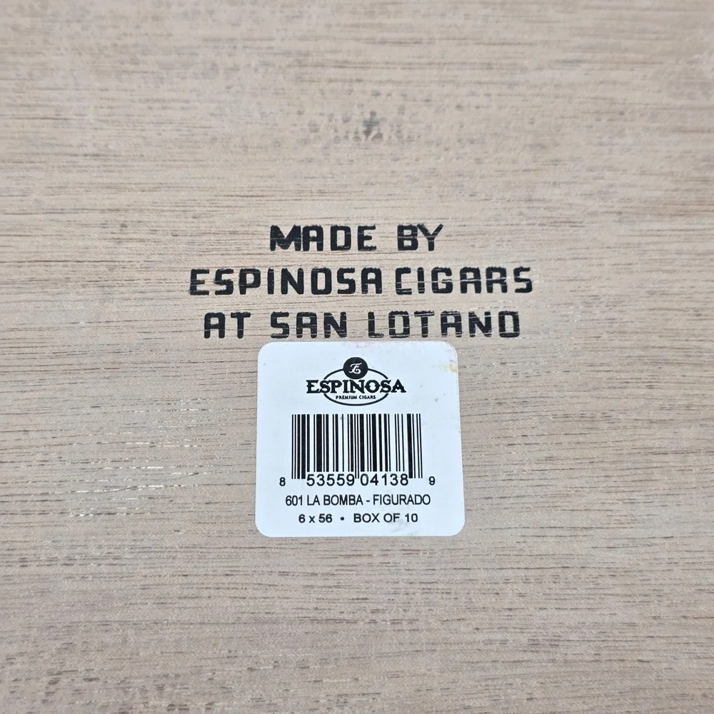 Lot of 2 Espinosa Cigars 601 La Bomba War Head Empty Cigar Boxes Limited Edition